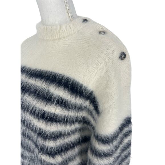 Bottega Veneta Striped Heavy Mariniere Mohair Sweater - Picture 6 of 11